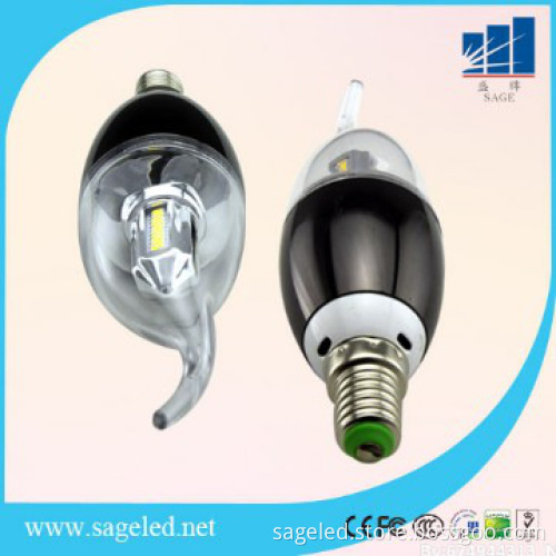 E14 LED candle light / 5W LED candle bulb / UL led candle lamp